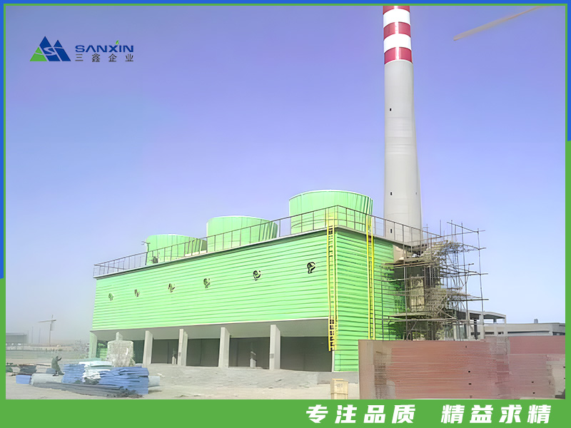 節能型鋼筋混凝土框架噴霧式玻璃鋼冷卻塔GFNS2-800-5000